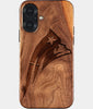 Eco-friendly New England Patriots iPhone 17 Case - Carved Wood Custom New England Patriots Gift For Him - Monogrammed Personalized iPhone 17 Cover By Engraved In Nature