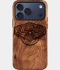 Eco-friendly New Orleans Pelicans iPhone 17 Pro Case - Carved Wood Custom New Orleans Pelicans Gift For Him - Monogrammed Personalized iPhone 17 Pro Cover By Engraved In Nature