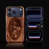 Custom New York Jets iPhone 17/17 Pro/17 Pro Max/17 Air Case - Carved Wood Jets Cover