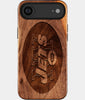 Eco-friendly New York Jets iPhone 17 Air Case - Carved Wood Custom New York Jets Gift For Him - Monogrammed Personalized iPhone 17 Air Cover By Engraved In Nature