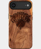 Eco-friendly New York Knicks iPhone 17 Air Case - Carved Wood Custom New York Knicks Gift For Him - Monogrammed Personalized iPhone 17 Air Cover By Engraved In Nature