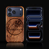 Custom New York Yankees iPhone 17/17 Pro/17 Pro Max/17 Air Case - Carved Wood Yankees Cover