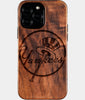 Custom New York Yankees iPhone 16/16 Pro/16 Pro Max/16 Plus Case - Wood Yankees Cover - Eco-friendly New York Yankees iPhone 16 Case - Carved Wood Custom New York Yankees Gift For Him - Monogrammed Personalized iPhone 16 Cover By Engraved In Nature