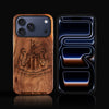 Custom Newcastle United F.C. iPhone 17/17 Pro/17 Pro Max/17 Air Case - Carved Wood Newcastle United FC Cover