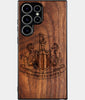 Best Wood Newcastle United F.C. Samsung Galaxy S25 Ultra Case - Custom Engraved Cover - Engraved In Nature