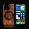 Custom Oakland Athletics iPhone 16/16 Pro/16 Pro Max/16 Plus Case - Carved Wood Athletics Cover