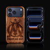 Custom Olympique De Marseille iPhone 17/17 Pro/17 Pro Max/17 Air Case - Carved Wood Olympique De Marseille Cover