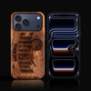 Custom Orlando Magic iPhone 17/17 Pro/17 Pro Max/17 Air Case - Carved Wood Magic Cover