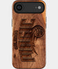 Eco-friendly Orlando Magic iPhone 17 Air Case - Carved Wood Custom Orlando Magic Gift For Him - Monogrammed Personalized iPhone 17 Air Cover By Engraved In Nature