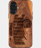 Eco-friendly Orlando Magic iPhone 17 Case - Carved Wood Custom Orlando Magic Gift For Him - Monogrammed Personalized iPhone 17 Cover By Engraved In Nature