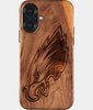 Eco-friendly Philadelphia Eagles iPhone 17 Case - Carved Wood Custom Philadelphia Eagles Gift For Him - Monogrammed Personalized iPhone 17 Cover By Engraved In Nature