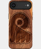 Eco-friendly Philadelphia Flyers iPhone 17 Air Case - Carved Wood Custom Philadelphia Flyers Gift For Him - Monogrammed Personalized iPhone 17 Air Cover By Engraved In Nature