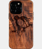 Custom Pittsburgh Penguins iPhone 16/16 Pro/16 Pro Max/16 Plus Case - Wood Penguins Cover - Eco-friendly Pittsburgh Penguins iPhone 16 Case - Carved Wood Custom Pittsburgh Penguins Gift For Him - Monogrammed Personalized iPhone 16 Cover By Engraved In Nature