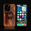 Custom Pittsburgh Pirates iPhone 16/16 Pro/16 Pro Max/16 Plus Case - Carved Wood Pittsburgh Pirates Cover