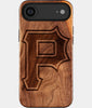Eco-friendly Pittsburgh Pirates iPhone 17 Air Case - Carved Wood Custom Pittsburgh Pirates Gift For Him - Monogrammed Personalized iPhone 17 Air Cover By Engraved In Nature