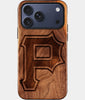 Custom Pittsburgh Pirates iPhone 17/17 Pro/17 Pro Max/17 Air Case - Wood Pittsburgh Pirates Cover - Eco-friendly Pittsburgh Pirates iPhone 17 Case - Carved Wood Custom Pittsburgh Pirates Gift For Him - Monogrammed Personalized iPhone 17 Cover By Engraved In Nature