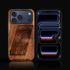Custom Portland Trail Blazers iPhone 17/17 Pro/17 Pro Max/17 Air Case - Carved Wood TrailBlazers Cover