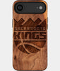 Eco-friendly Sacramento Kings iPhone 17 Air Case - Carved Wood Custom Sacramento Kings Gift For Him - Monogrammed Personalized iPhone 17 Air Cover By Engraved In Nature