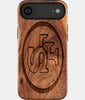 Eco-friendly San Francisco 49Ers iPhone 17 Air Case - Carved Wood Custom San Francisco 49Ers Gift For Him - Monogrammed Personalized iPhone 17 Air Cover By Engraved In Nature