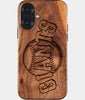 Eco-friendly San Francisco Giants iPhone 17 Case - Carved Wood Custom San Francisco Giants Gift For Him - Monogrammed Personalized iPhone 17 Cover By Engraved In Nature