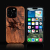 Custom San Jose Sharks iPhone 16/16 Pro/16 Pro Max/16 Plus Case - Carved Wood Sharks Cover