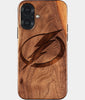 Eco-friendly Tampa Bay Lightning iPhone 17 Case - Carved Wood Custom Tampa Bay Lightning Gift For Him - Monogrammed Personalized iPhone 17 Cover By Engraved In Nature