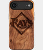 Eco-friendly Tampa Bay Rays iPhone 17 Air Case - Carved Wood Custom Tampa Bay Rays Gift For Him - Monogrammed Personalized iPhone 17 Air Cover By Engraved In Nature