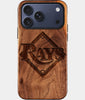 Eco-friendly Tampa Bay Rays iPhone 17 Pro Case - Carved Wood Custom Tampa Bay Rays Gift For Him - Monogrammed Personalized iPhone 17 Pro Cover By Engraved In Nature