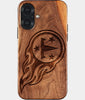 Eco-friendly Tennessee Titans iPhone 17 Case - Carved Wood Custom Tennessee Titans Gift For Him - Monogrammed Personalized iPhone 17 Cover By Engraved In Nature