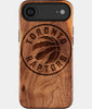 Eco-friendly Toronto Raptors iPhone 17 Air Case - Carved Wood Custom Toronto Raptors Gift For Him - Monogrammed Personalized iPhone 17 Air Cover By Engraved In Nature