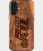 Eco-friendly Utah Jazz iPhone 17 Case - Carved Wood Custom Utah Jazz Gift For Him - Monogrammed Personalized iPhone 17 Cover By Engraved In Nature