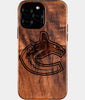 Custom Vancouver Canucks iPhone 16/16 Pro/16 Pro Max/16 Plus Case - Wood Canucks Cover - Eco-friendly Vancouver Canucks iPhone 16 Case - Carved Wood Custom Vancouver Canucks Gift For Him - Monogrammed Personalized iPhone 16 Cover By Engraved In Nature