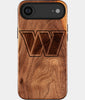 Eco-friendly Washington Commanders iPhone 17 Air Case - Carved Wood Custom Washington Commanders Gift For Him - Monogrammed Personalized iPhone 17 Air Cover By Engraved In Nature