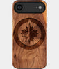 Eco-friendly Winnipeg Jets iPhone 17 Air Case - Carved Wood Custom Winnipeg Jets Gift For Him - Monogrammed Personalized iPhone 17 Air Cover By Engraved In Nature