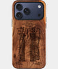 Custom Golf Bag Patent iPhone Case - Carved Wood Golf Cover | Gifts For Golfers