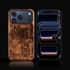 Wood Africa iPhone 17 Series Case - Personalized Black Owned Christmas Gifts, Black Owned In Los Angeles, California. Engraved African American Gifts For Black Men and Women. Black Owned Business Making iPhone Accessories, Engraved Typography Maps College Graduation Gifts