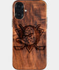 Eco-friendly Anaheim Ducks iPhone 16 Plus Case - Carved Wood Custom Anaheim Ducks Gift For Him - Monogrammed Personalized iPhone 16 Plus Cover By Engraved In Nature