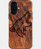 Eco-friendly Arizona Coyotes iPhone 16 Case - Carved Wood Custom Arizona Coyotes Gift For Him - Monogrammed Personalized iPhone 16 Cover By Engraved In Nature