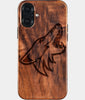 Eco-friendly Arizona Coyotes iPhone 16 Plus Case - Carved Wood Custom Arizona Coyotes Gift For Him - Monogrammed Personalized iPhone 16 Plus Cover By Engraved In Nature