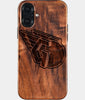 Eco-friendly Cleveland Guardians iPhone 16 Plus Case - Carved Wood Custom Cleveland Guardians Gift For Him - Monogrammed Personalized iPhone 16 Plus Cover By Engraved In Nature