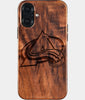 Eco-friendly Colorado Avalanche iPhone 16 Plus Case - Carved Wood Custom Colorado Avalanche Gift For Him - Monogrammed Personalized iPhone 16 Plus Cover By Engraved In Nature