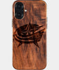 Eco-friendly Columbus Blue Jackets iPhone 16 Plus Case - Carved Wood Custom Columbus Blue Jackets Gift For Him - Monogrammed Personalized iPhone 16 Plus Cover By Engraved In Nature