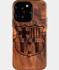 Eco-friendly FC Barcelona iPhone 16 Pro Case - Carved Wood Custom FC Barcelona Gift For Him - Monogrammed Personalized iPhone 16 Pro Cover By Engraved In Nature