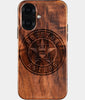 Eco-friendly Houston Astros iPhone 16 Case - Carved Wood Custom Houston Astros Gift For Him - Monogrammed Personalized iPhone 16 Cover By Engraved In Nature