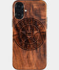 Eco-friendly Houston Astros iPhone 16 Plus Case - Carved Wood Custom Houston Astros Gift For Him - Monogrammed Personalized iPhone 16 Plus Cover By Engraved In Nature