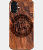 Eco-friendly Minnesota Twins iPhone 16 Plus Case - Carved Wood Custom Minnesota Twins Gift For Him - Monogrammed Personalized iPhone 16 Plus Cover By Engraved In Nature