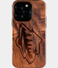 Eco-friendly Minnesota Wild iPhone 16 Pro Case - Carved Wood Custom Minnesota Wild Gift For Him - Monogrammed Personalized iPhone 16 Pro Cover By Engraved In Nature
