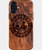 Eco-friendly Montreal Expos iPhone 16 Plus Case - Carved Wood Custom Montreal Expos Gift For Him - Monogrammed Personalized iPhone 16 Plus Cover By Engraved In Nature