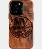 Eco-friendly New York Islanders iPhone 16 Pro Case - Carved Wood Custom New York Islanders Gift For Him - Monogrammed Personalized iPhone 16 Pro Cover By Engraved In Nature