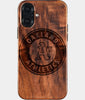 Eco-friendly Oakland Athletics iPhone 16 Plus Case - Carved Wood Custom Oakland Athletics Gift For Him - Monogrammed Personalized iPhone 16 Plus Cover By Engraved In Nature